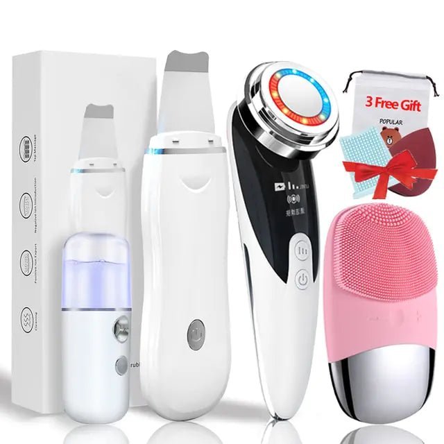 4+3 Kit Ultrasonic Skin Scrubber - Afrotix