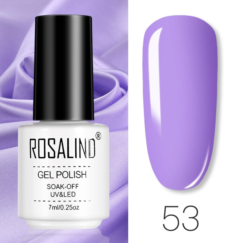 ROSALIND Gel Polish Set Manicure for Nails Semi Permanent Vernis top coat UV LED Gel Varnish Soak Off Nail Art Gel Nail Polish eprolo
