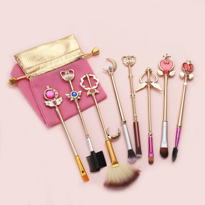 8 Sailor Moon Makeup Brushes Anime Periphery Birthday Holiday Gifts eprolo