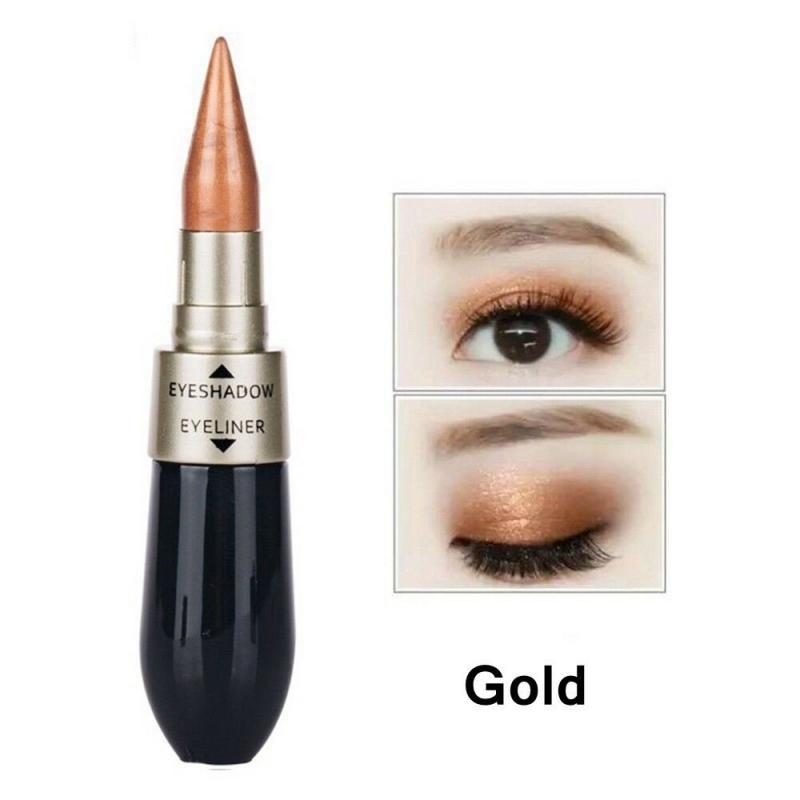 Creative Double-end Eyeshadow Black Eyeliner Pencil Waterproof 6 Colors Pigment Shimmer Glitter Smokey Eye Makeup Tool HOT TSLM2 eprolo