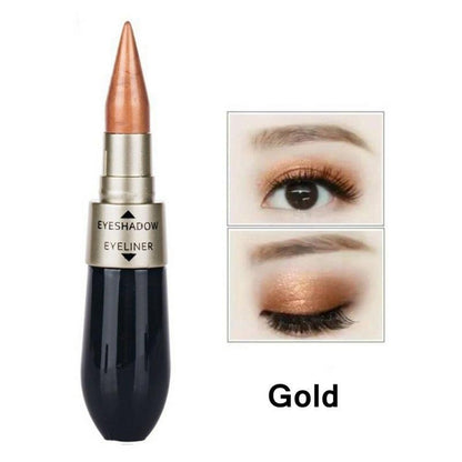 Creative Double-end Eyeshadow Black Eyeliner Pencil Waterproof 6 Colors Pigment Shimmer Glitter Smokey Eye Makeup Tool HOT TSLM2 eprolo