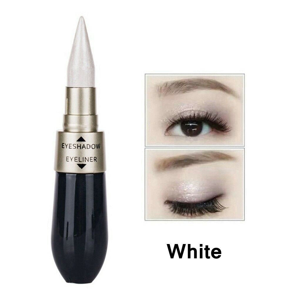 Creative Double-end Eyeshadow Black Eyeliner Pencil Waterproof 6 Colors Pigment Shimmer Glitter Smokey Eye Makeup Tool HOT TSLM2 eprolo