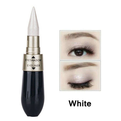 Creative Double-end Eyeshadow Black Eyeliner Pencil Waterproof 6 Colors Pigment Shimmer Glitter Smokey Eye Makeup Tool HOT TSLM2 eprolo