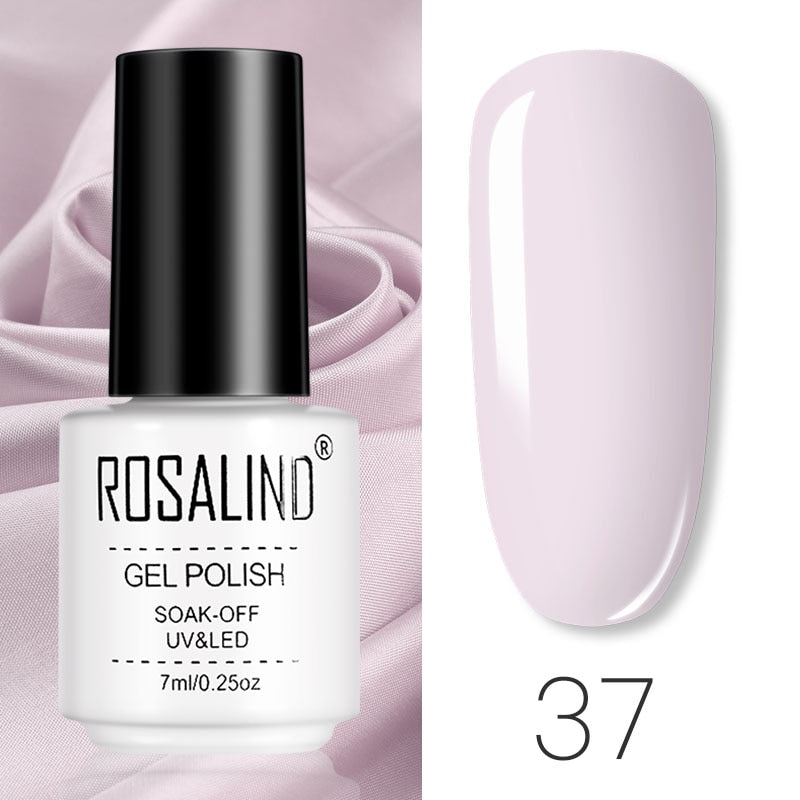 ROSALIND Gel Polish Set Manicure for Nails Semi Permanent Vernis top coat UV LED Gel Varnish Soak Off Nail Art Gel Nail Polish eprolo