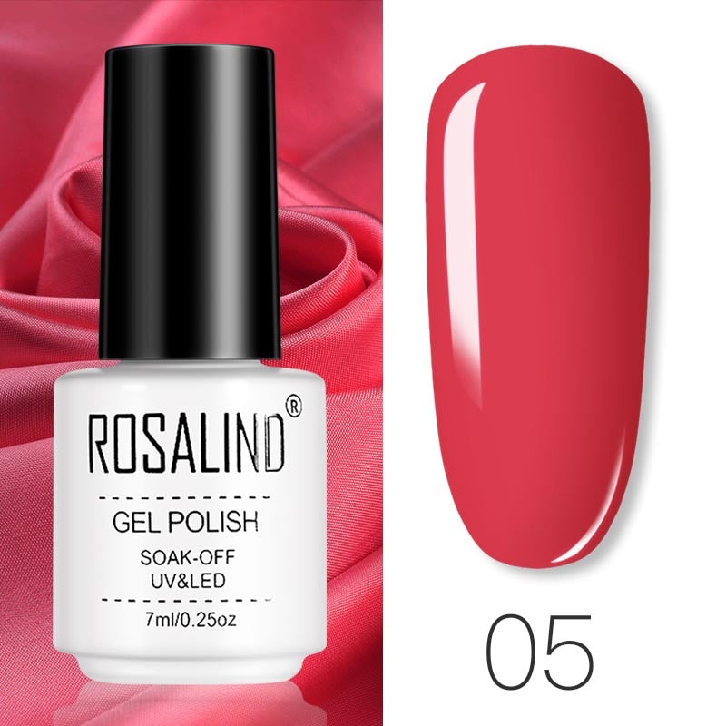 ROSALIND Gel Polish Set Manicure for Nails Semi Permanent Vernis top coat UV LED Gel Varnish Soak Off Nail Art Gel Nail Polish eprolo