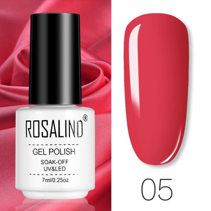 ROSALIND Gel Polish Set Manicure for Nails Semi Permanent Vernis top coat UV LED Gel Varnish Soak Off Nail Art Gel Nail Polish eprolo