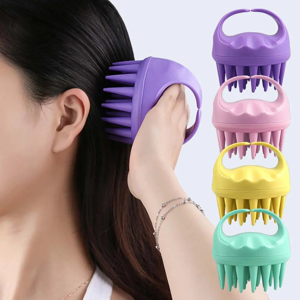 Portable Long Tooth Shampoo Brush Handheld Round Soft Scalp Massage Brush Bath Massage Brush Hair Shower Brush Comb Hair Care eprolo