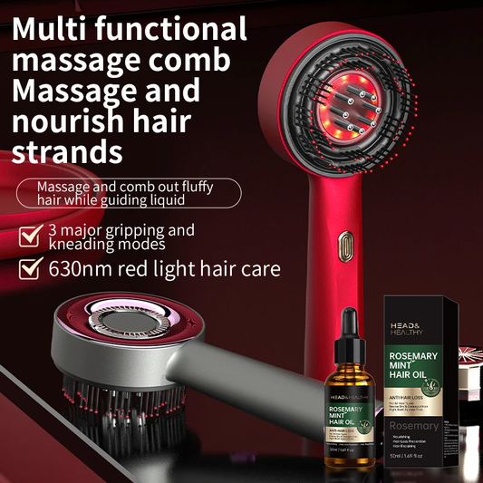 Peine masajeador eléctrico para el cuero cabelludo – Advanced Hair Care✨