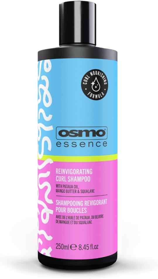 Osmo Essence Reinvigorating Shampoo. Super-Hydrating Pataua Oil & Mango Butter. Ideal for Curly hair types. 200ml. Afrotix