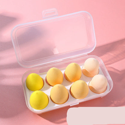 Juego de esponjas de maquillaje en forma de huevo: esponjas con forma de gota de agua, de doble uso, secas y húmedas