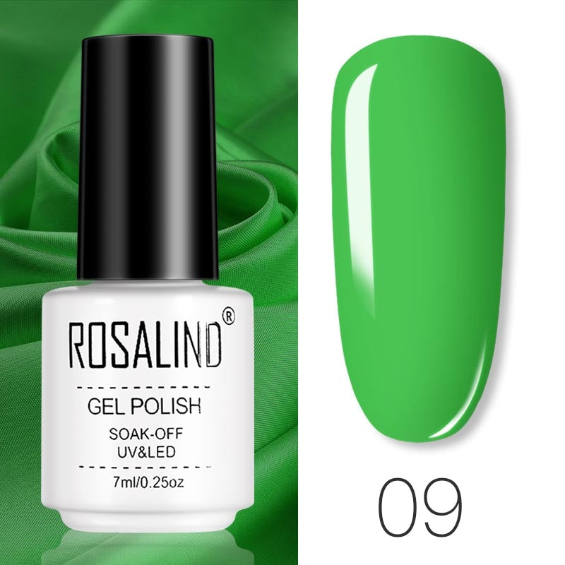 ROSALIND Gel Polish Set Manicure for Nails Semi Permanent Vernis top coat UV LED Gel Varnish Soak Off Nail Art Gel Nail Polish eprolo