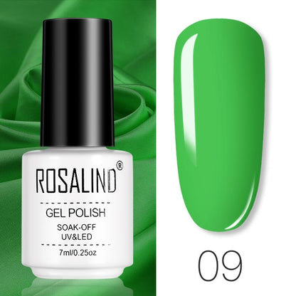 ROSALIND Gel Polish Set Manicure for Nails Semi Permanent Vernis top coat UV LED Gel Varnish Soak Off Nail Art Gel Nail Polish eprolo