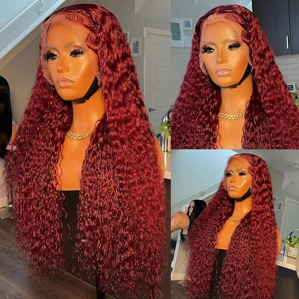 Front lace wig 13x4lace front wigs human hair wig women's long hair full head cover eprolo