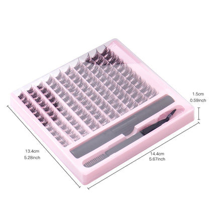 Kit DIY Extensions de Cils – Set Privé avec Clusters, Colle et Pince