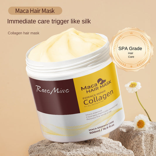Masque capillaire aux protéines de collagène pour cheveux rêches et crépus 500ML