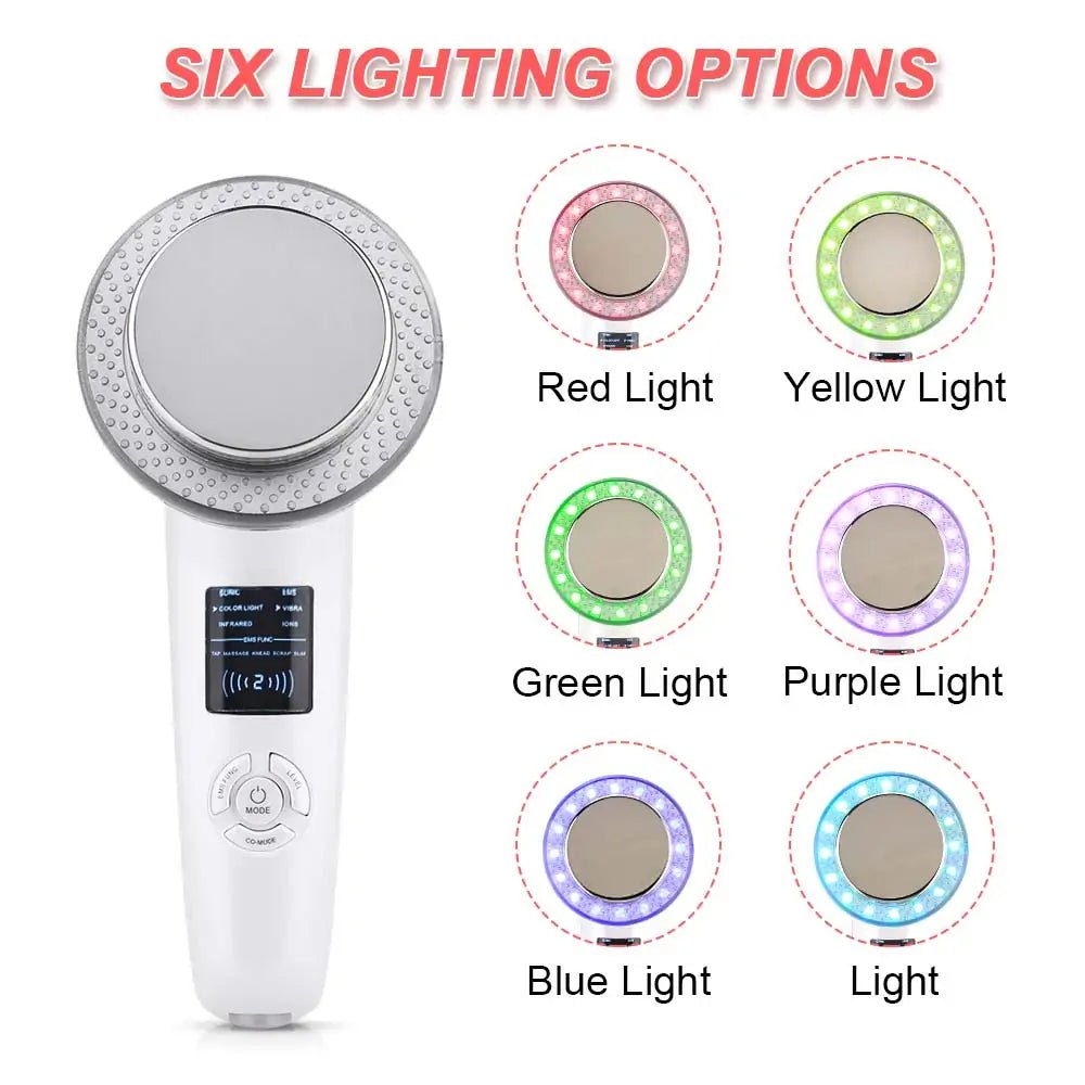 6 - in - 1 EMS Body Slimming Massager: RF Ultrasonic Cavitation & Anti - Cellulite Fat Burner - Afrotix