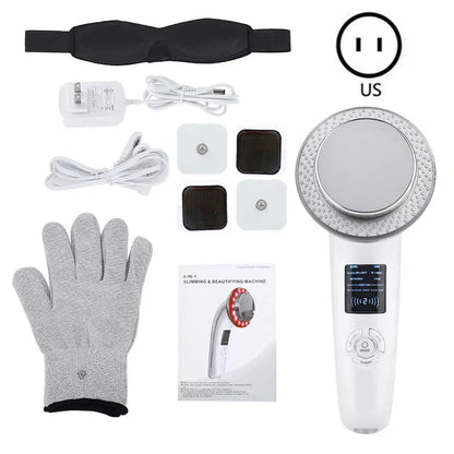 6 - in - 1 EMS Body Slimming Massager: RF Ultrasonic Cavitation & Anti - Cellulite Fat Burner - Afrotix