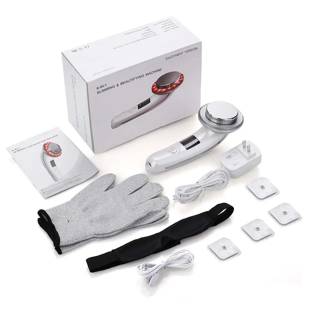 6 - in - 1 EMS Body Slimming Massager: RF Ultrasonic Cavitation & Anti - Cellulite Fat Burner - Afrotix