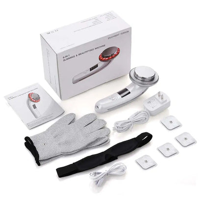 6 - in - 1 EMS Body Slimming Massager: RF Ultrasonic Cavitation & Anti - Cellulite Fat Burner - Afrotix