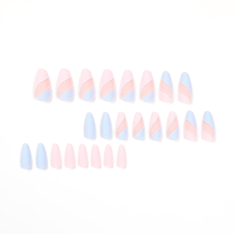 Parches de manicura terminados, uñas para usar, parches de manicura en forma de gota,