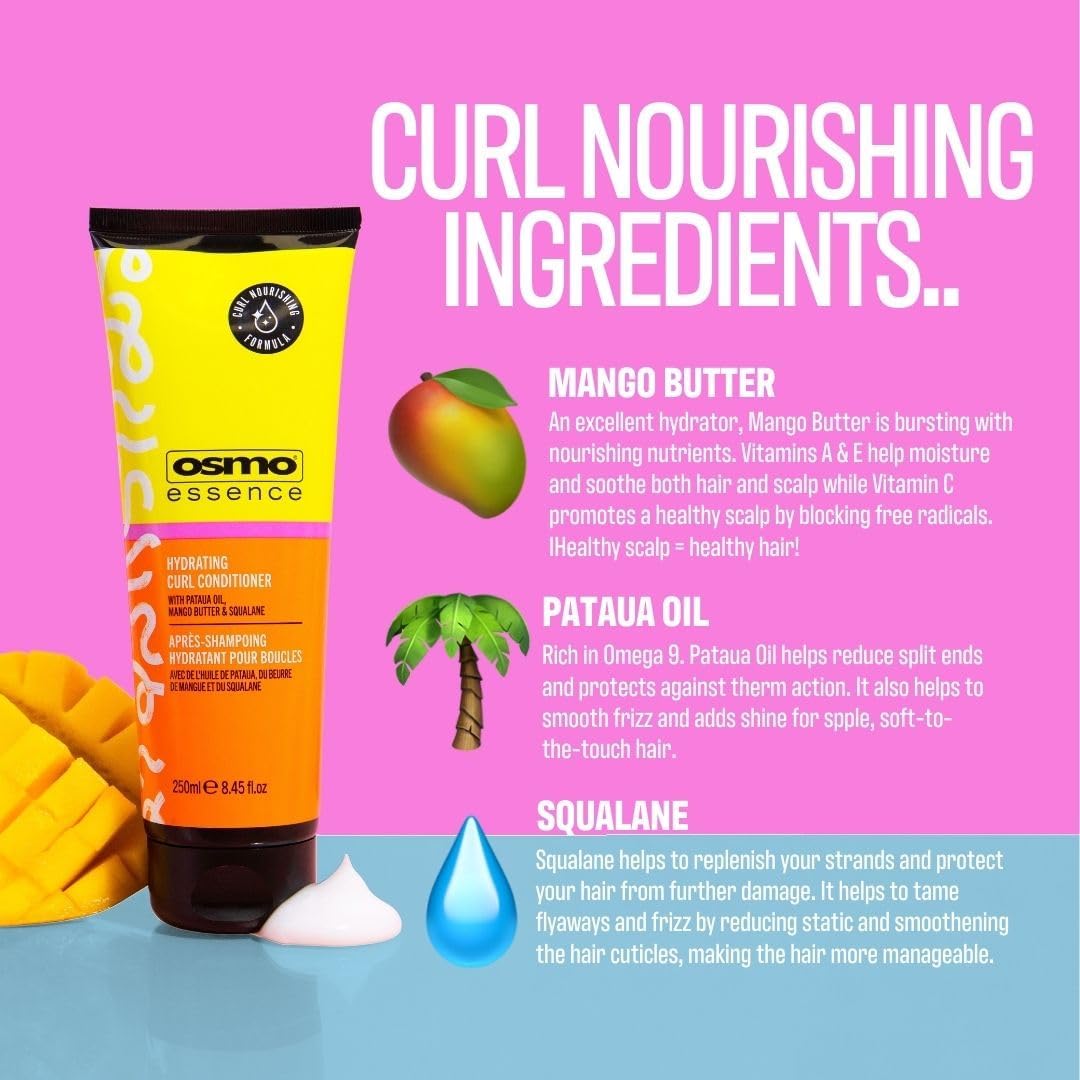 Osmo Essence Après-shampooing hydratant. Huile de Pataua et beurre de mangue. 250 ml. Afrotix