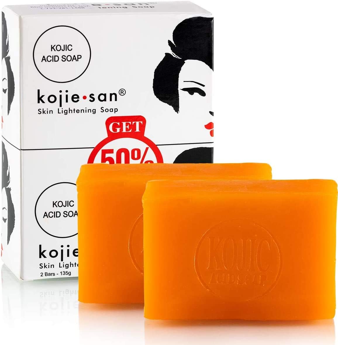 Pack Kojie san Savon Éclaircissant ( 2 fois 135 ) - Afrotix #