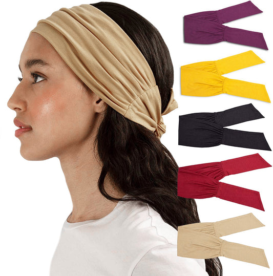 Knotted Hair Band Yoga Hair Band Sports Head Band Elastic Broad Band Bandana eprolo