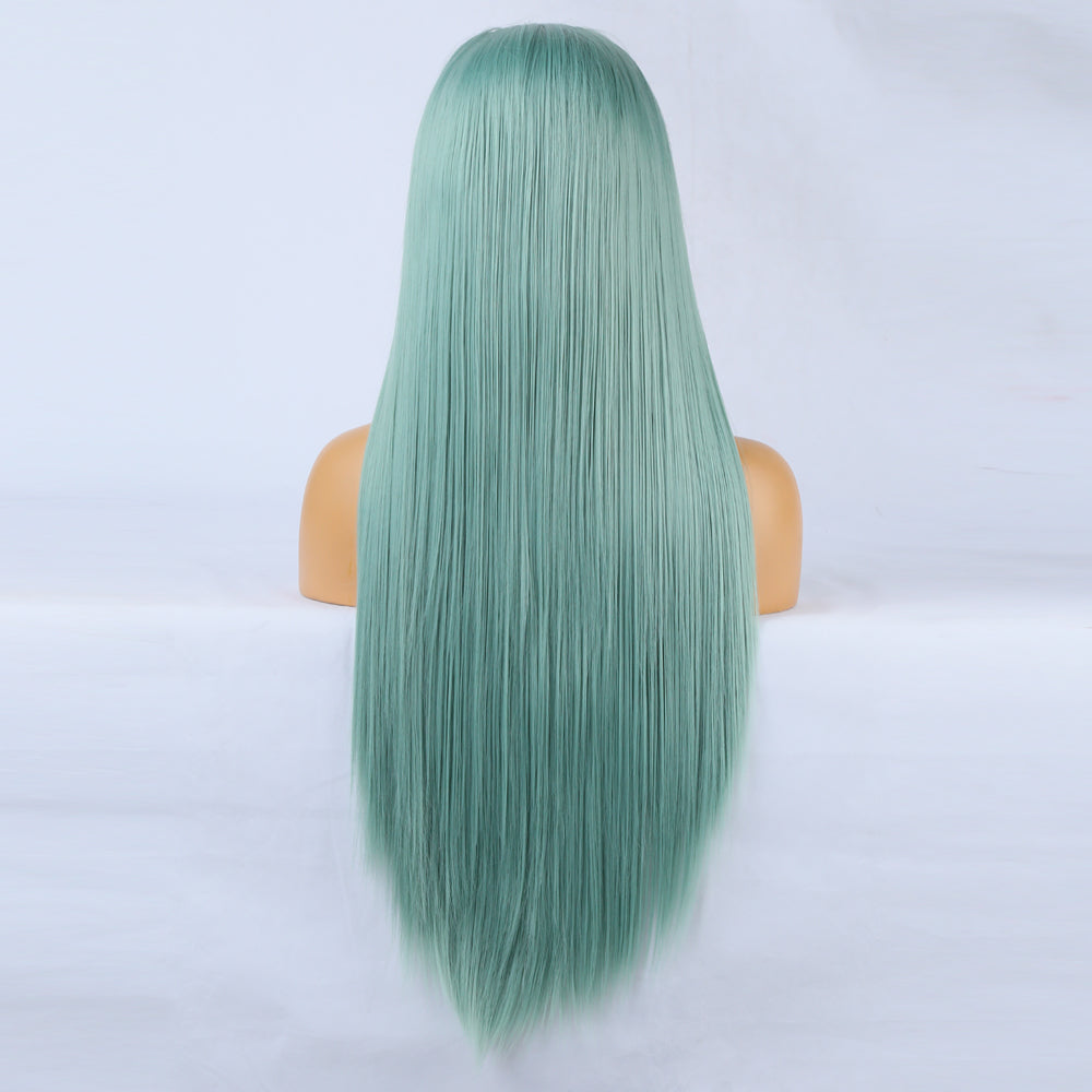 Wig Front Big Lace Ladies Chemical Fiber Wig Headgear Lace Wigs Long Straight Hair eprolo