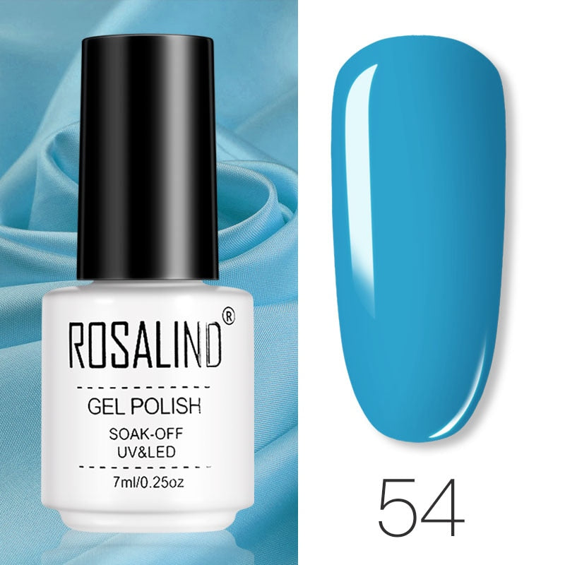 ROSALIND Gel Polish Set Manicure for Nails Semi Permanent Vernis top coat UV LED Gel Varnish Soak Off Nail Art Gel Nail Polish eprolo