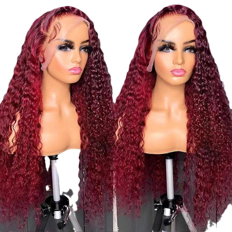 Front lace wig 13x4lace front wigs human hair wig women's long hair full head cover eprolo