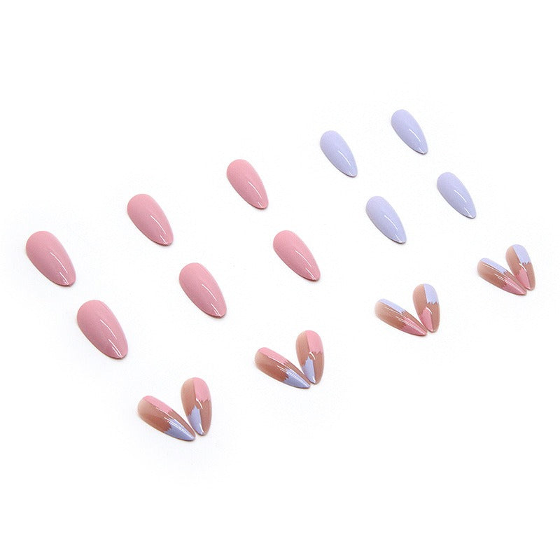 Parches de manicura terminados, uñas para usar, parches de manicura en forma de gota,