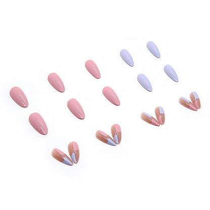 Parches de manicura terminados, uñas para usar, parches de manicura en forma de gota,