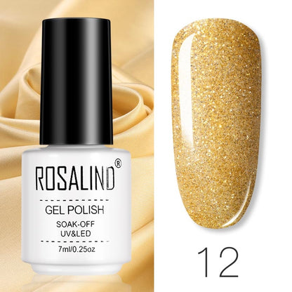 ROSALIND Gel Polish Set Manicure for Nails Semi Permanent Vernis top coat UV LED Gel Varnish Soak Off Nail Art Gel Nail Polish eprolo