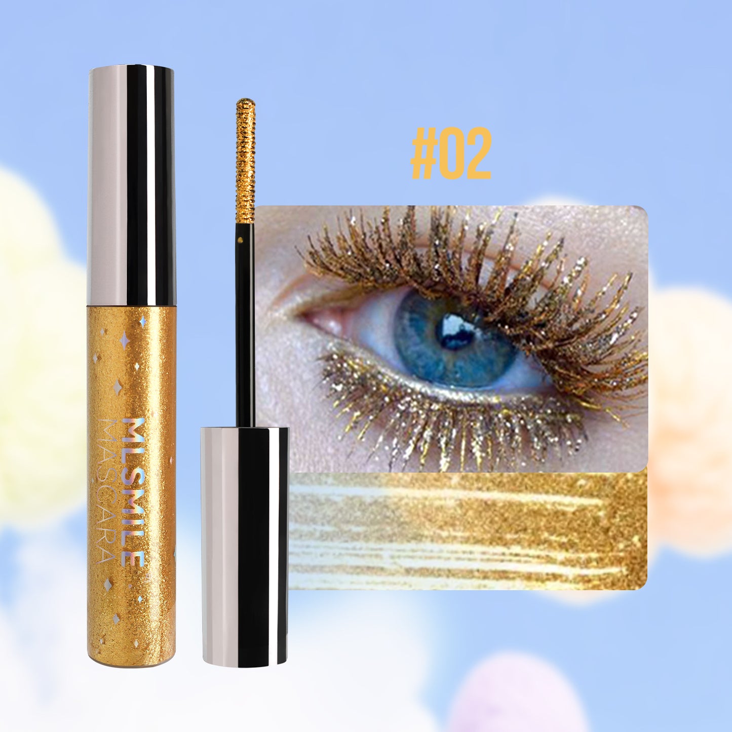 Mascara Nacré Scintillant – Waterproof & Longue Tenue