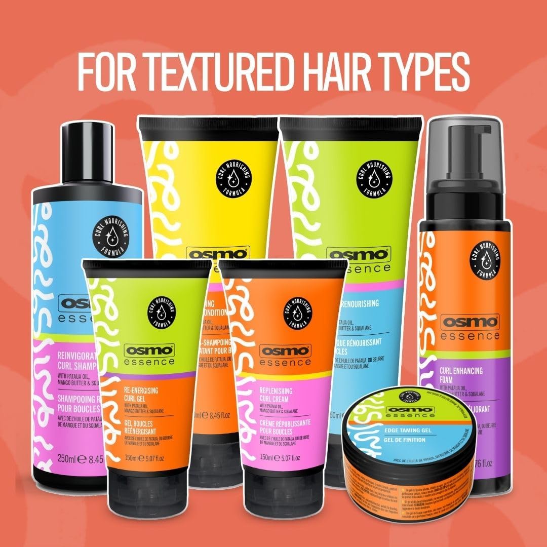 Osmo Essence Reinvigorating Shampoo. Super-Hydrating Pataua Oil & Mango Butter. Ideal for Curly hair types. 200ml. Afrotix