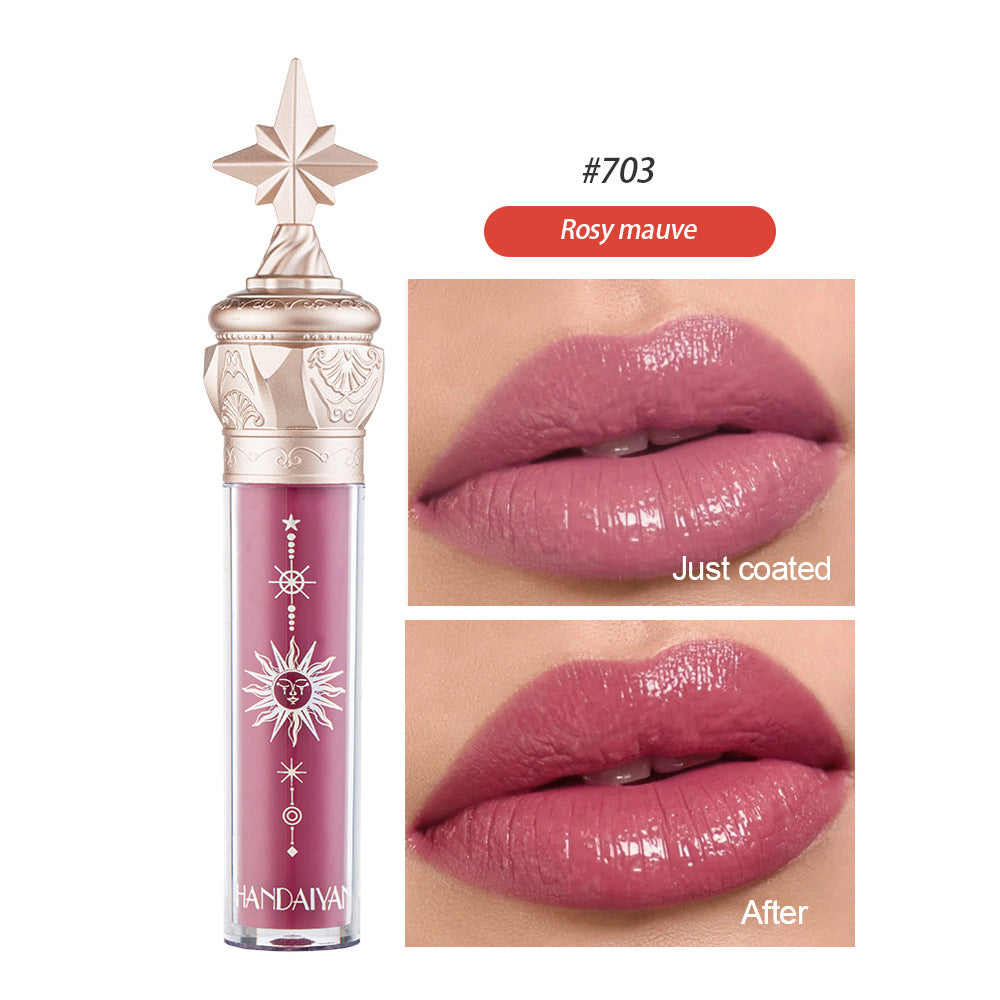 HANDAIYAN  Lip Gloss Lipstick Water Gloss Film Mirror Lip Glaze Glass Lip Gloss Moisturizing Lasting And Not Easy To Fade eprolo