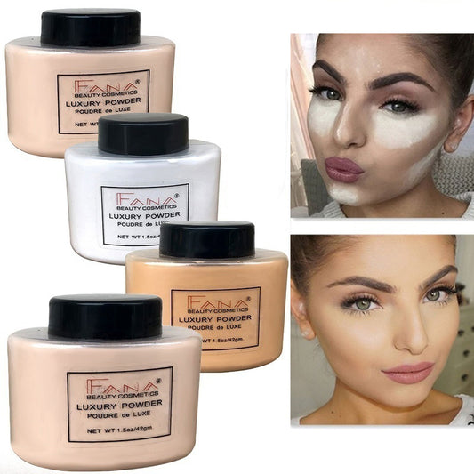 FANA Banana Loose Powder Oil Control Long Lasting Face Makeup Highlighter Mineral Smooth Translucent Setting Powder Beauty Cosmetics eprolo