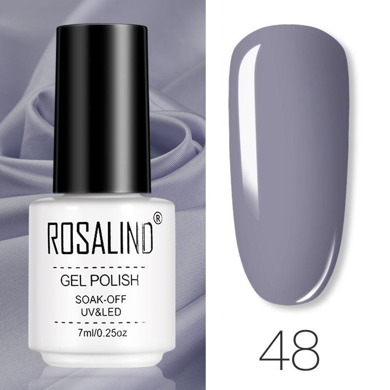 ROSALIND Gel Polish Set Manicure for Nails Semi Permanent Vernis top coat UV LED Gel Varnish Soak Off Nail Art Gel Nail Polish eprolo