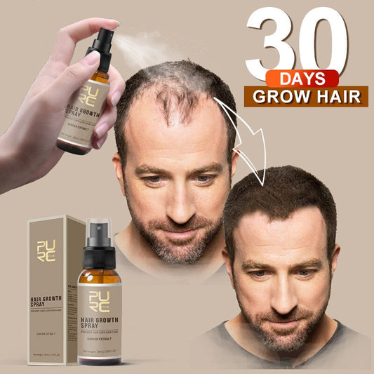 Purc 30ml Hair Growth Spray Natural Ginger Essence Spray Effective Extract Anti Hair Loss Nourish Root Hair Care Treatment eprolo