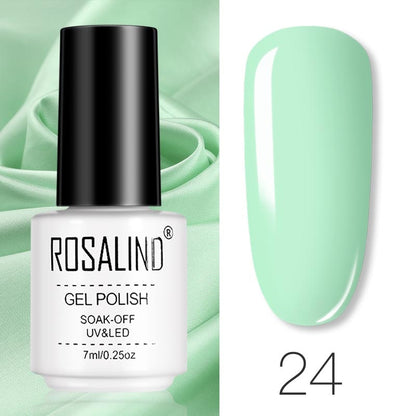 ROSALIND Gel Polish Set Manicure for Nails Semi Permanent Vernis top coat UV LED Gel Varnish Soak Off Nail Art Gel Nail Polish eprolo