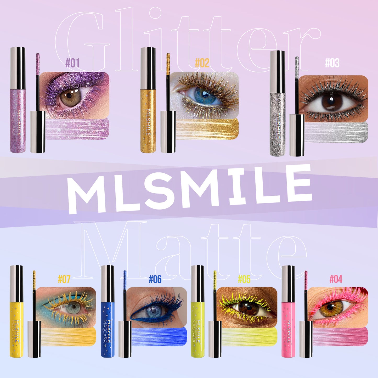 Mascara Nacré Scintillant – Waterproof & Longue Tenue