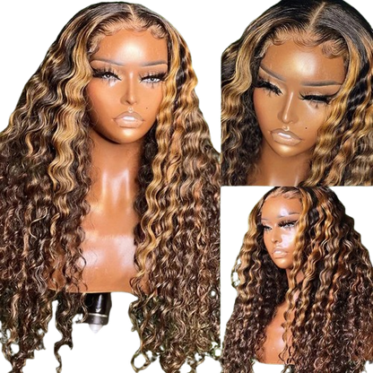 P427 13x6 Water Wave Lace Front Human Hair Wigs Afrotix