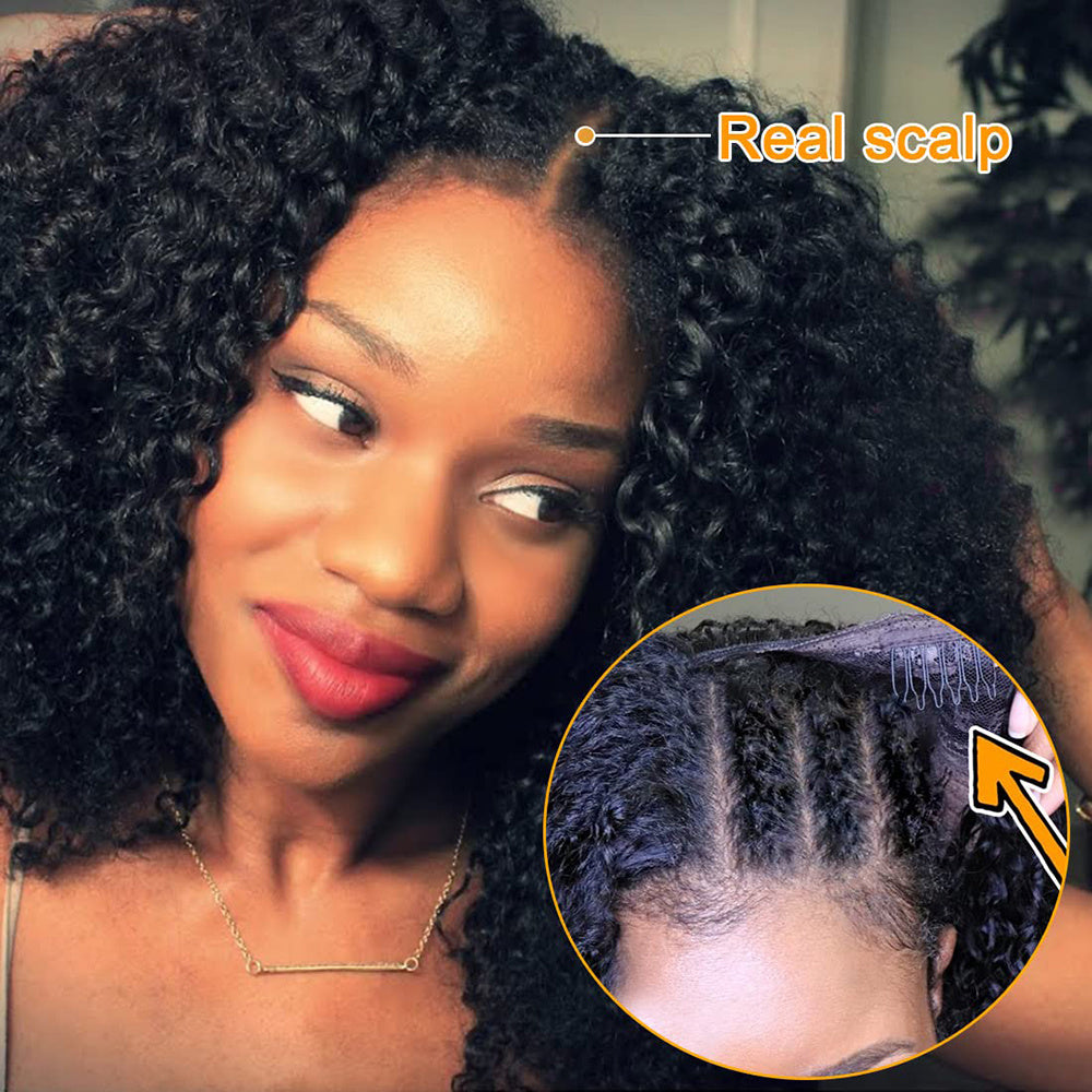 Full Mechanism Human Hair Wig Headgear eprolo