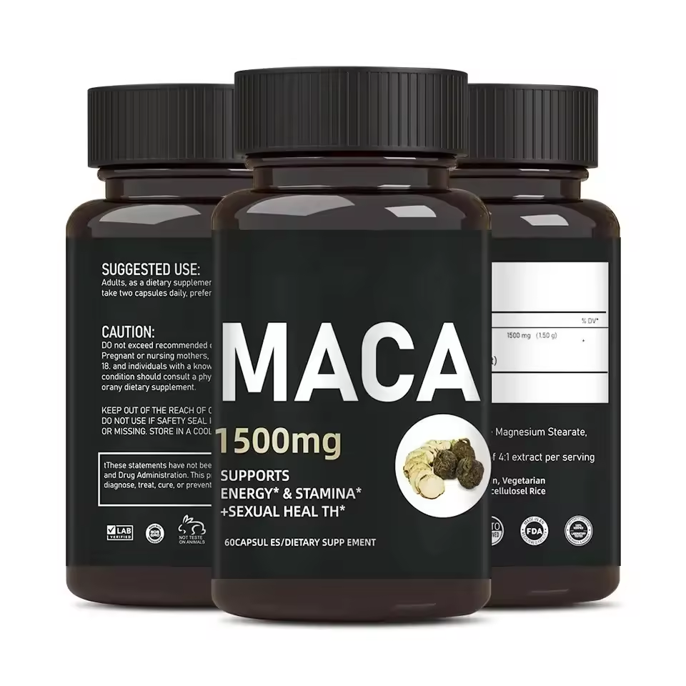Maca Capsules  root herbal supplement maca extract energy stamina maca root extract capsules eprolo
