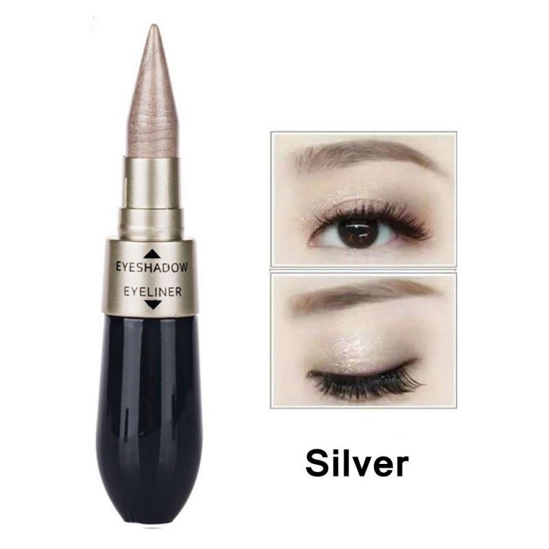 Creative Double-end Eyeshadow Black Eyeliner Pencil Waterproof 6 Colors Pigment Shimmer Glitter Smokey Eye Makeup Tool HOT TSLM2 eprolo
