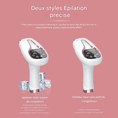 Appareil d'Épilation Laser à Main pour Femmes - Dispositif d'Épilation à Domicile IPL, Photorajeunissement, Épilation Sans Douleur,