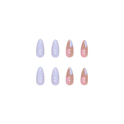 Parches de manicura terminados, uñas para usar, parches de manicura en forma de gota,