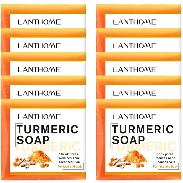Turmeric Soap Face Cleansing Anti Acne - Afrotix