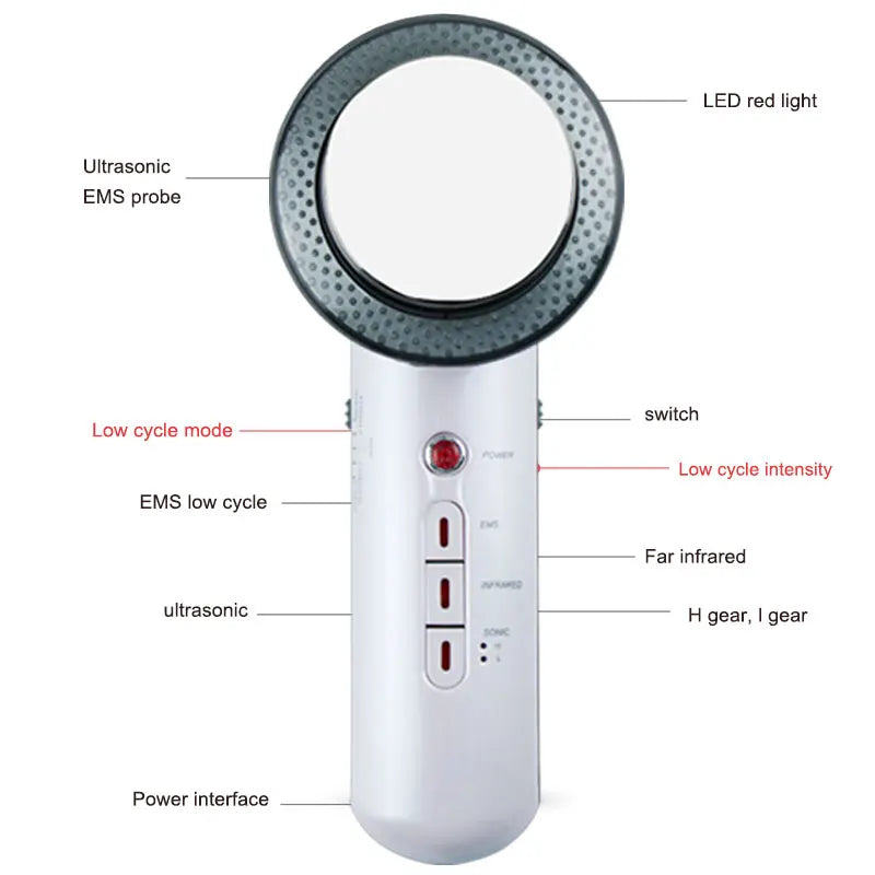 Ultrasound Cavitation EMS Face Body Slimming Massager - Afrotix
