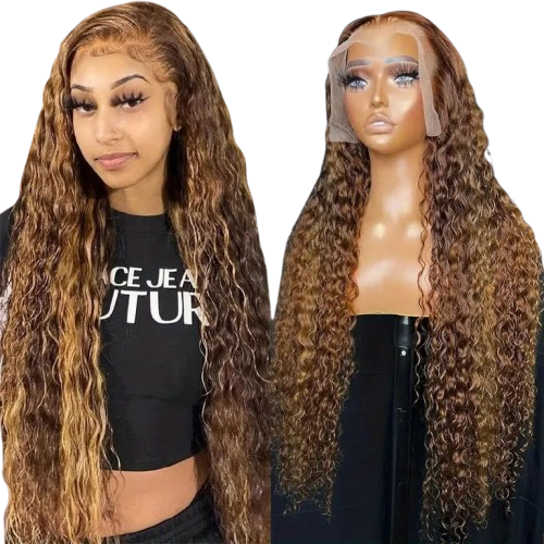 P427 13x6 Water Wave Lace Front Human Hair Wigs Afrotix